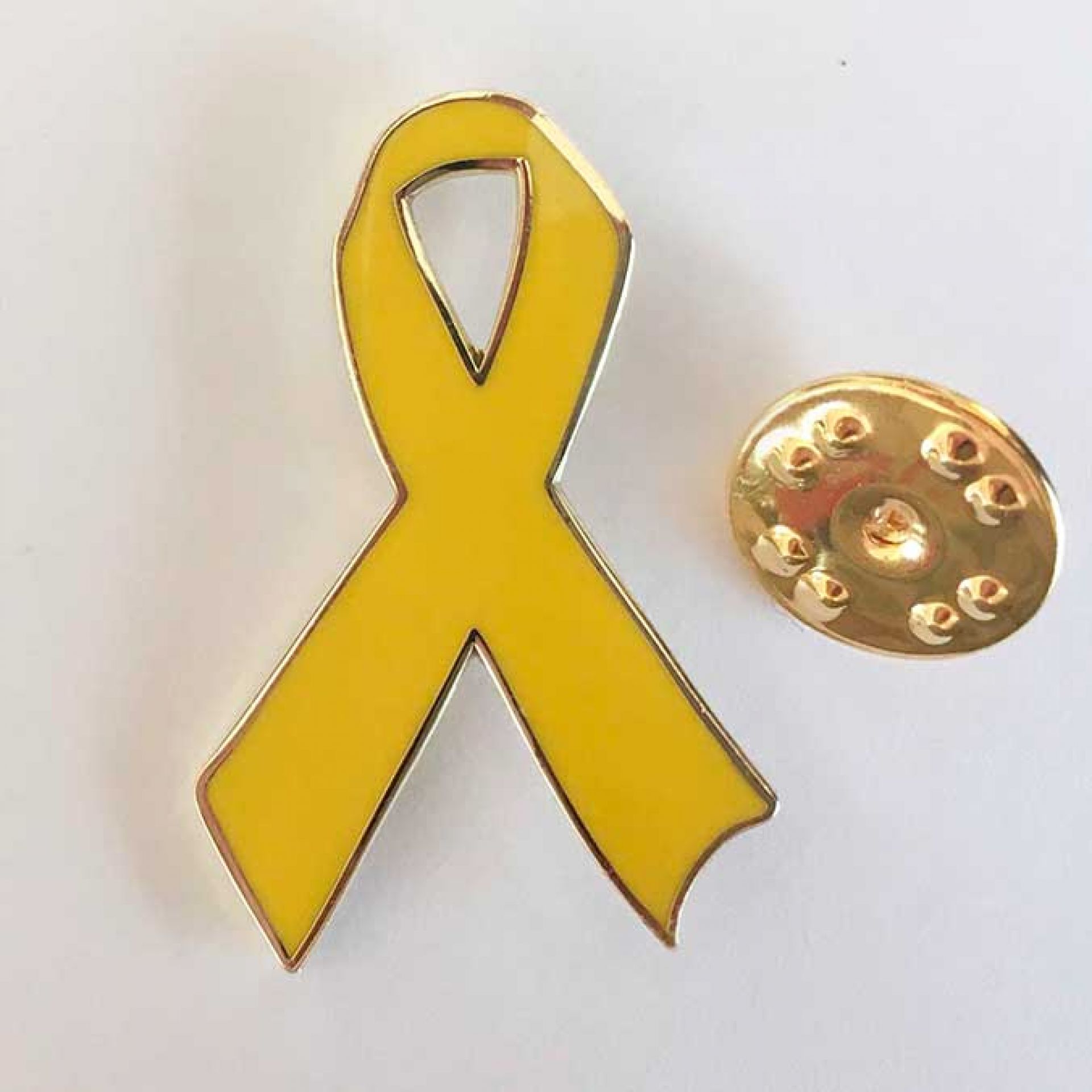 Gelbe Schleife Pin für Solidarität mit Soldaten